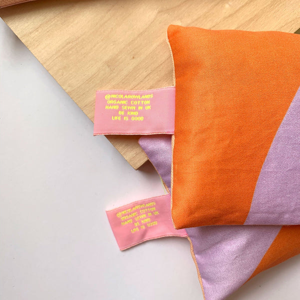 Handmade Lavender Bag: baby pink sleepy eyes