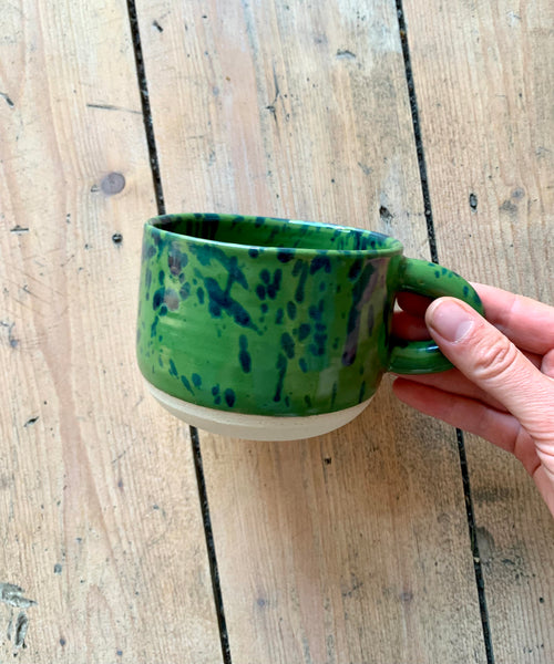 Hand thrown Moss Studio ceramic mug made in Altrincham