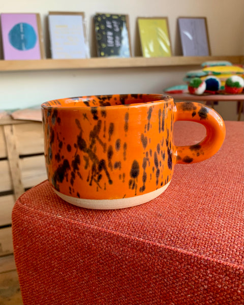 Hand thrown Moss Studio ceramic mug made in Altrincham