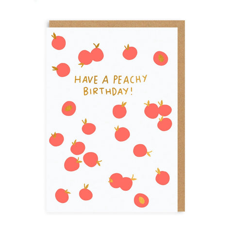 Have a Peachy Birthday greeting card