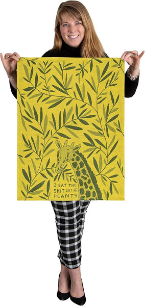 Eat the sh*t out of plants Dish Towel