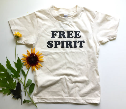 Free Spirit Kids Tee: Natural White
