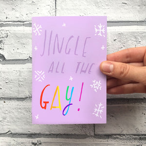 Jingle all the Gay holiday card