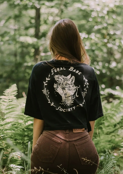 Feral Babe Society crop tee