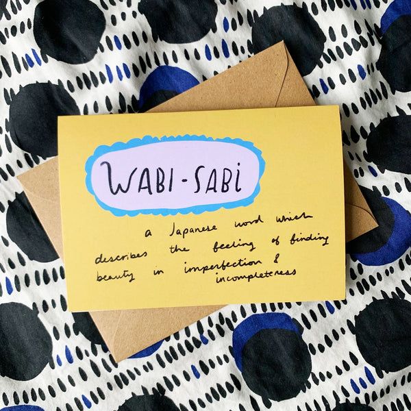Wabi-Sabi card