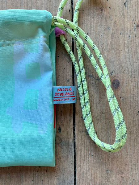 Totally Rad rope drawstring bag