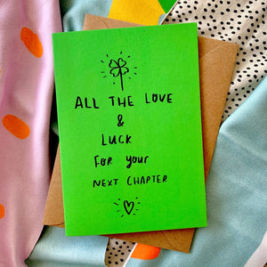 All the love and luck card