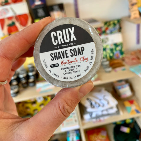 Crux beard comb and shave soap
