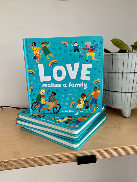 LOVE makes a family board book