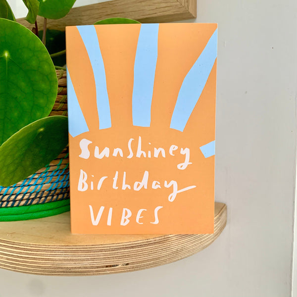 Sunshiney Birthday Vibes card