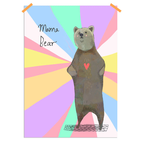 Mama Bear a4 art print